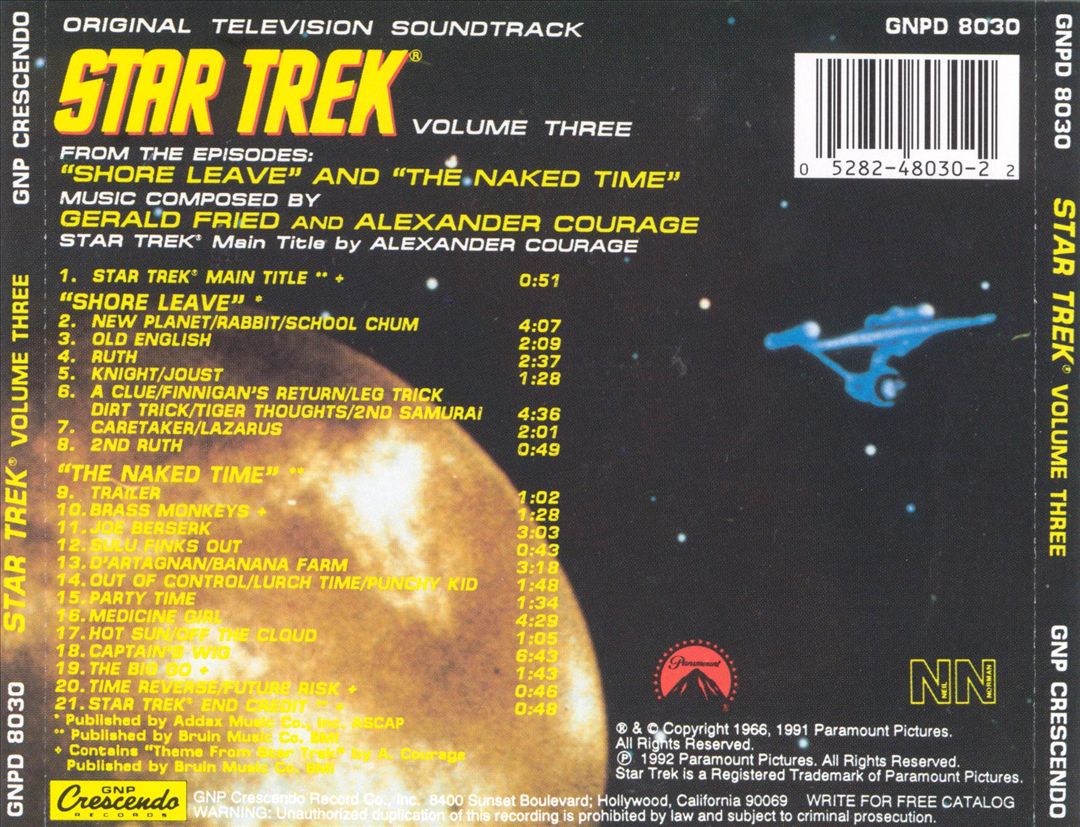 Star Trek, Vol. 3: "Shore Leave"/The Naked Time [Original TV Soundtrack] cover art