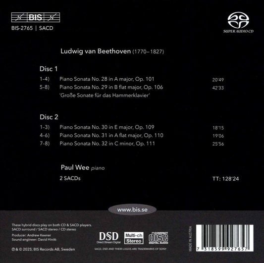 Beethoven: The Late Piano Sonatas cover art