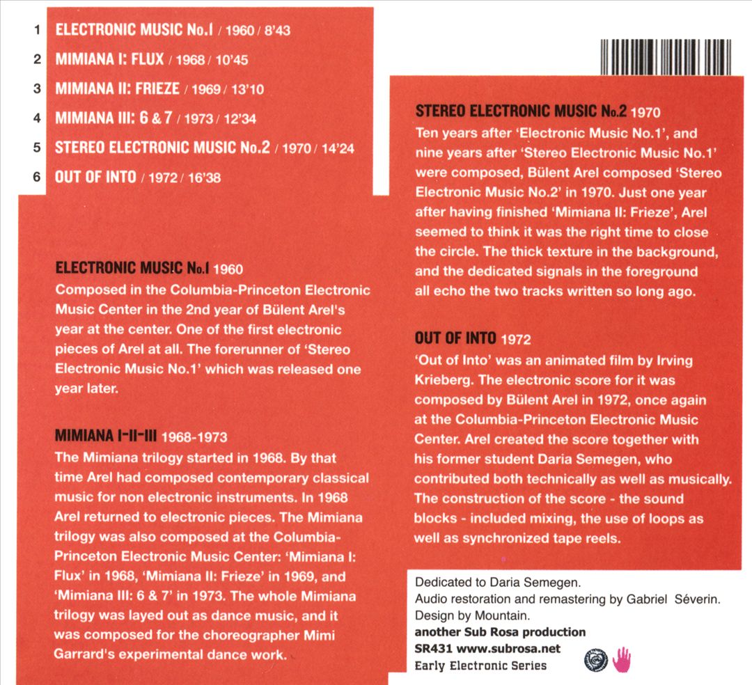 Electronic Music 1960-1973 cover art