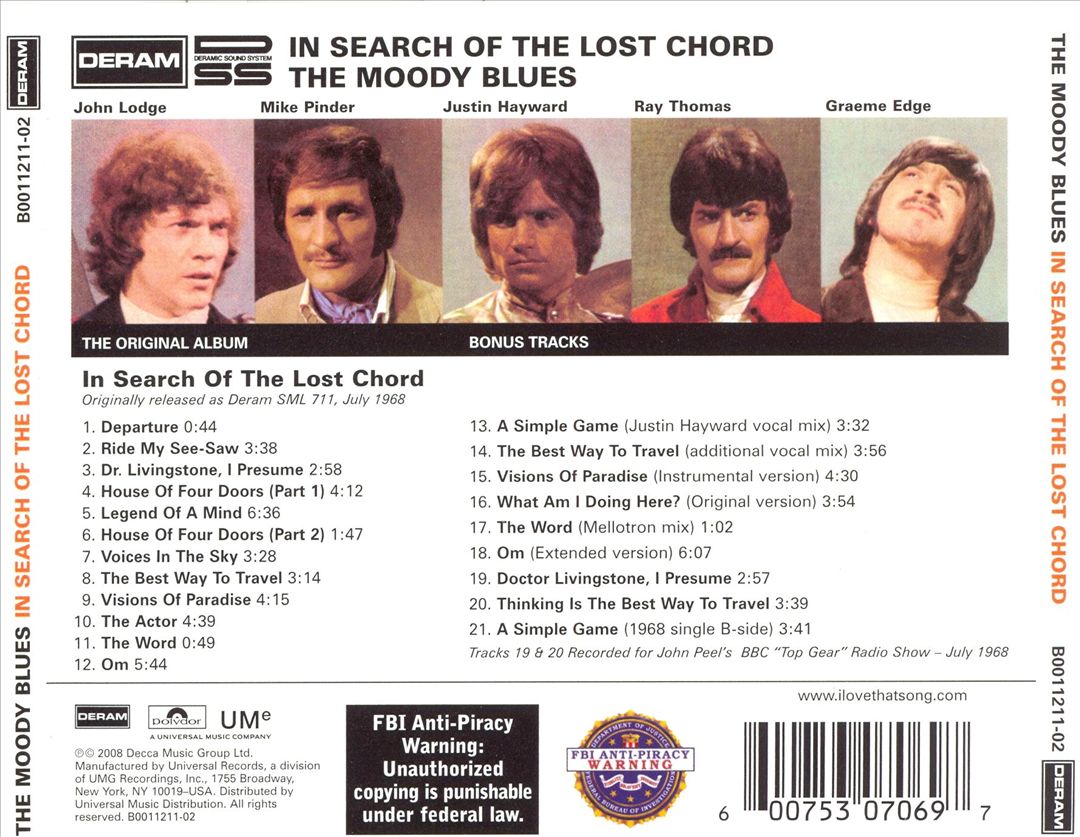 In Search of the Lost Chord [US 2008 Bonus Tracks] cover art