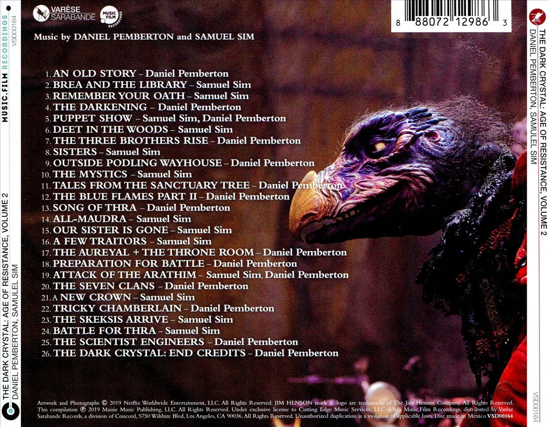 Dark Crystal: Age of Resistance, Vol. 2 [Music from the Netflix Original Series] cover art