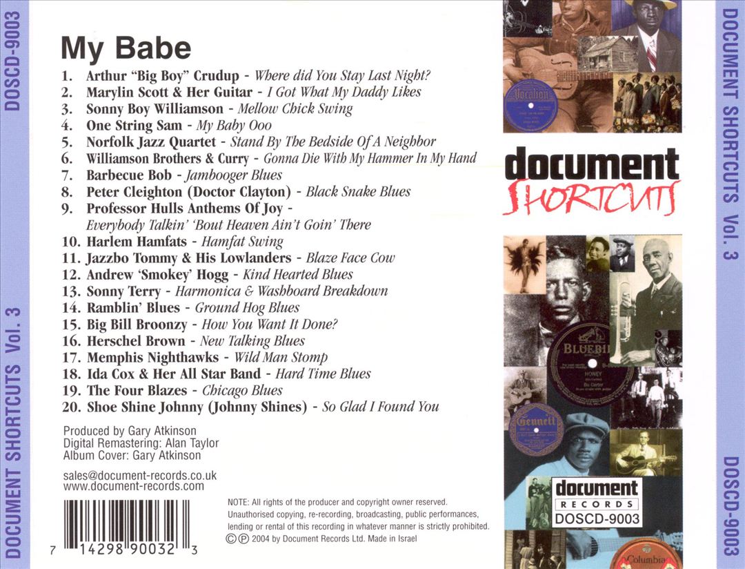 My Babe: Document Shortcuts, Vol. 3 cover art