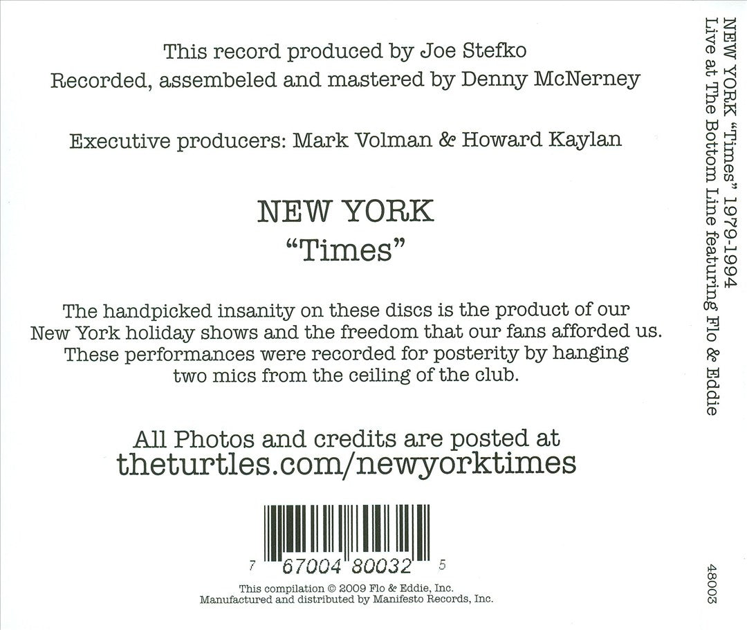 New York "Times" 1979-1994: Live At The Bottom Line cover art