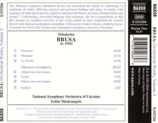 Brusa: Orchestral Works, Vol. 1 cover art