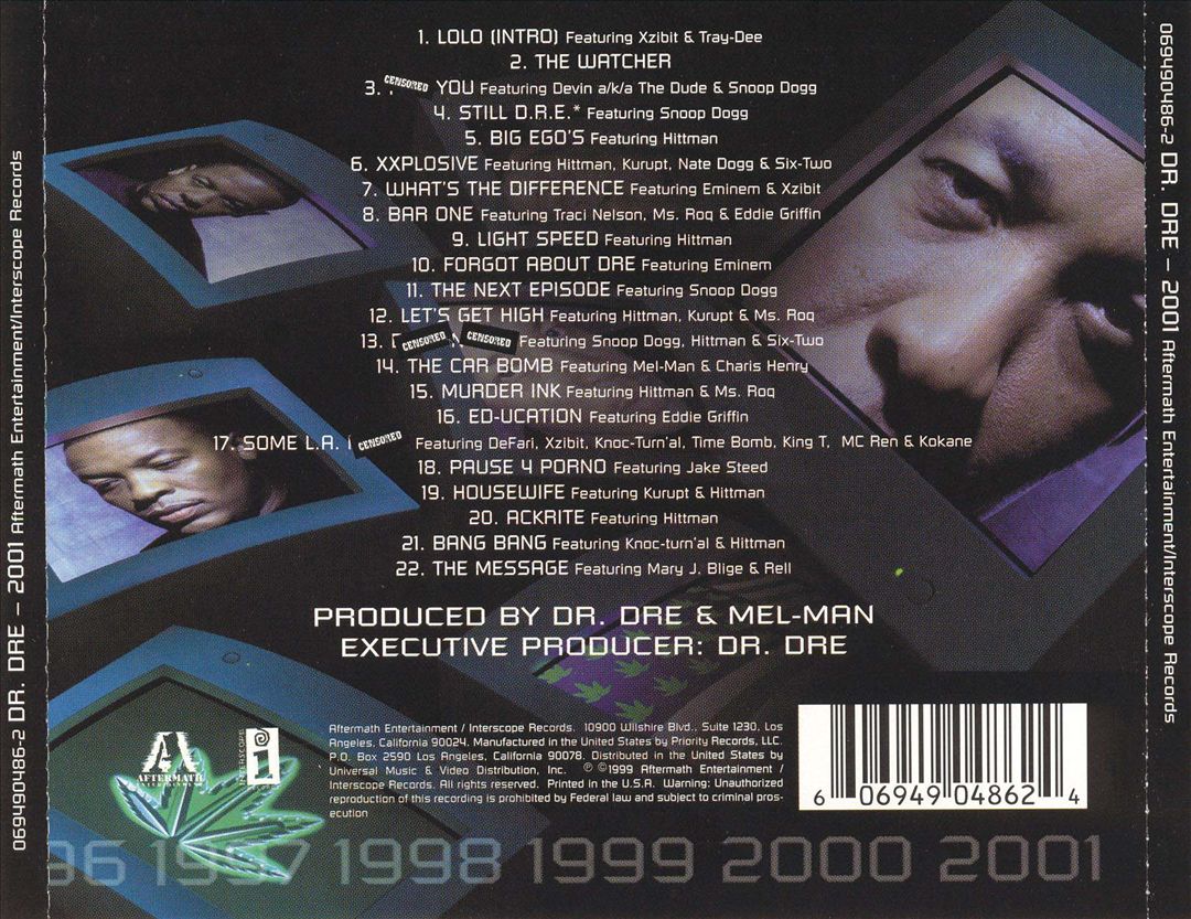 2001 cover art