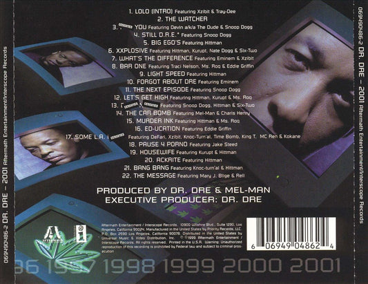 2001 cover art