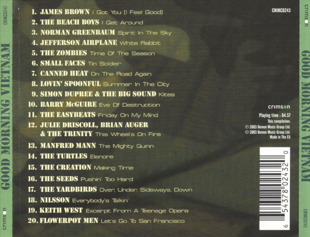 Good Morning Vietnam: A Soundtrack to the '60s [2003] cover art