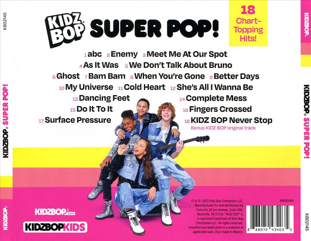 Kidz Bop Super Pop cover art