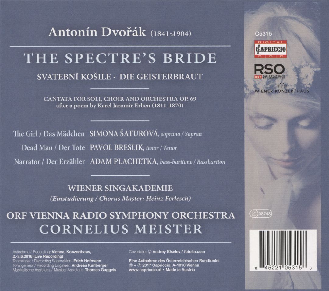 Antonín Dvorák: The Spectre's Bride cover art
