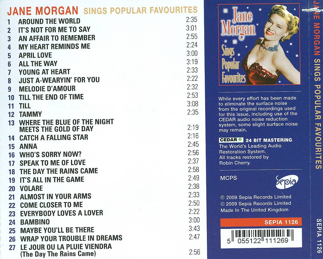 Sings Popular Favorites cover art