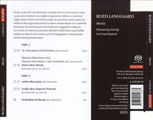 Rued Langgaard: Messis  cover art