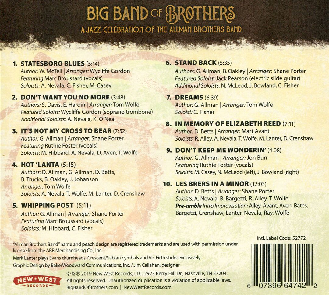 Jazz Celebration of the Allman Brothers Band cover art