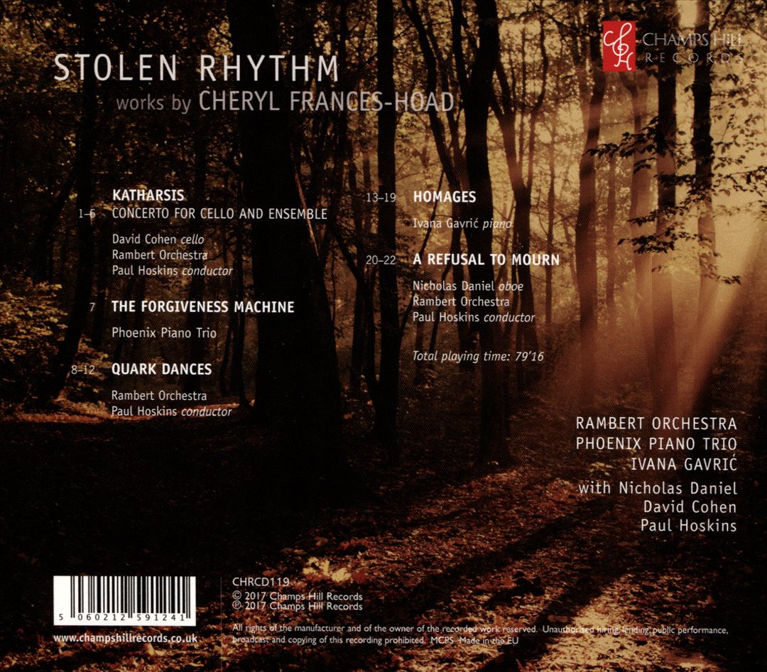 Stolen Rhythm: Works by Cheryl Frances-Hoad cover art