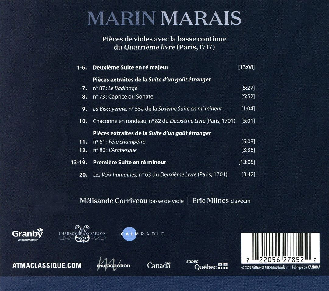 Marin Marais: Badinages cover art