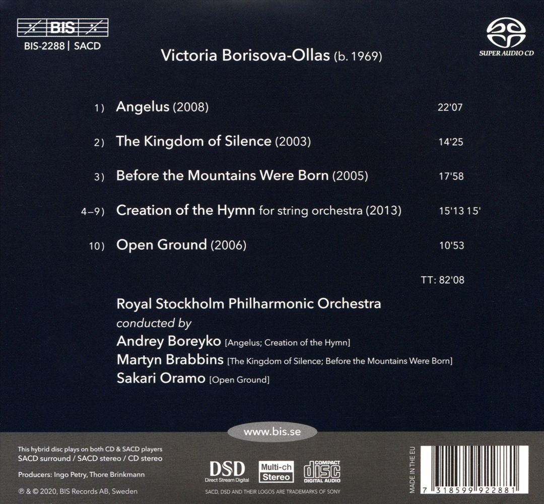 Victoria Borisova-Ollas: Angelus - Orchestral Works cover art