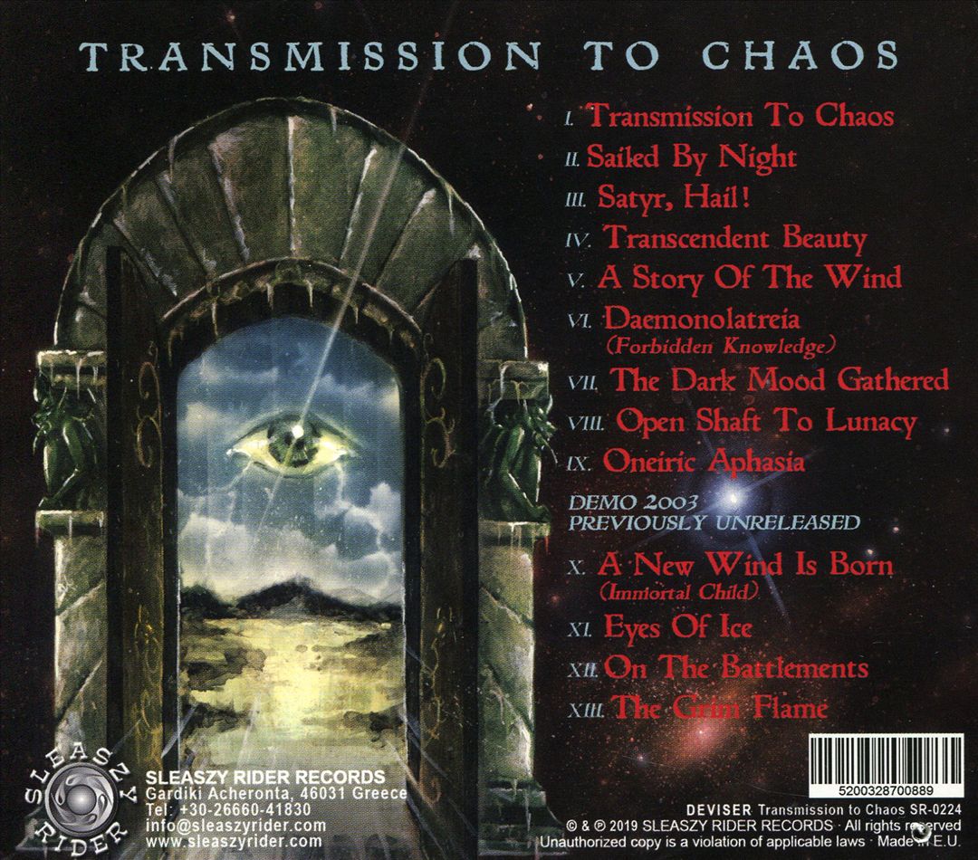 Transmission to Chaos cover art