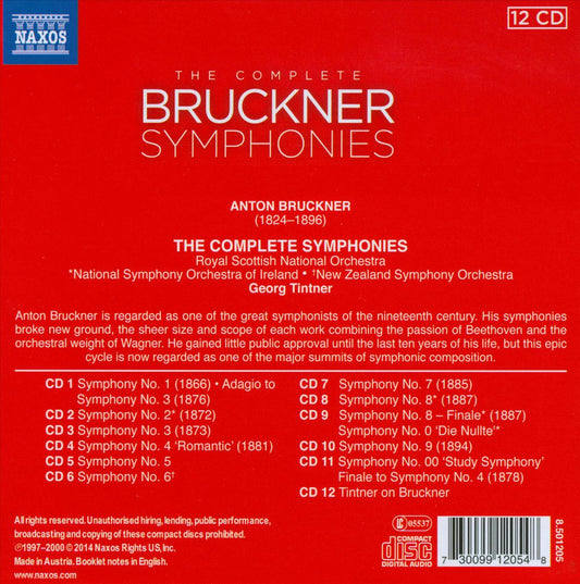 Bruckner: The Complete Symphonies cover art