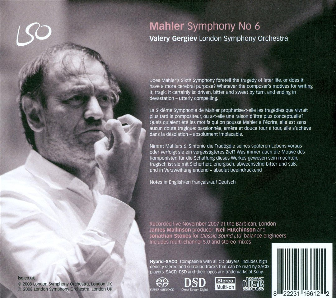 Mahler: Symphony No. 6  cover art