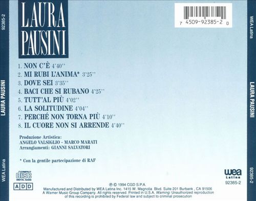 Laura Pausini [Italian] cover art