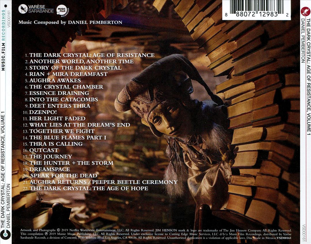 Dark Crystal: Age of Resistance, Vol. 1 [Original Music from the Netflix Series] cover art