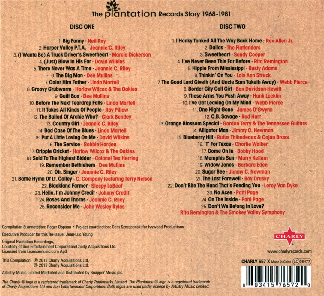 Truck Stop Sweethearts & C.B. Savages: The Plantation Records Story 1968-1981 cover art