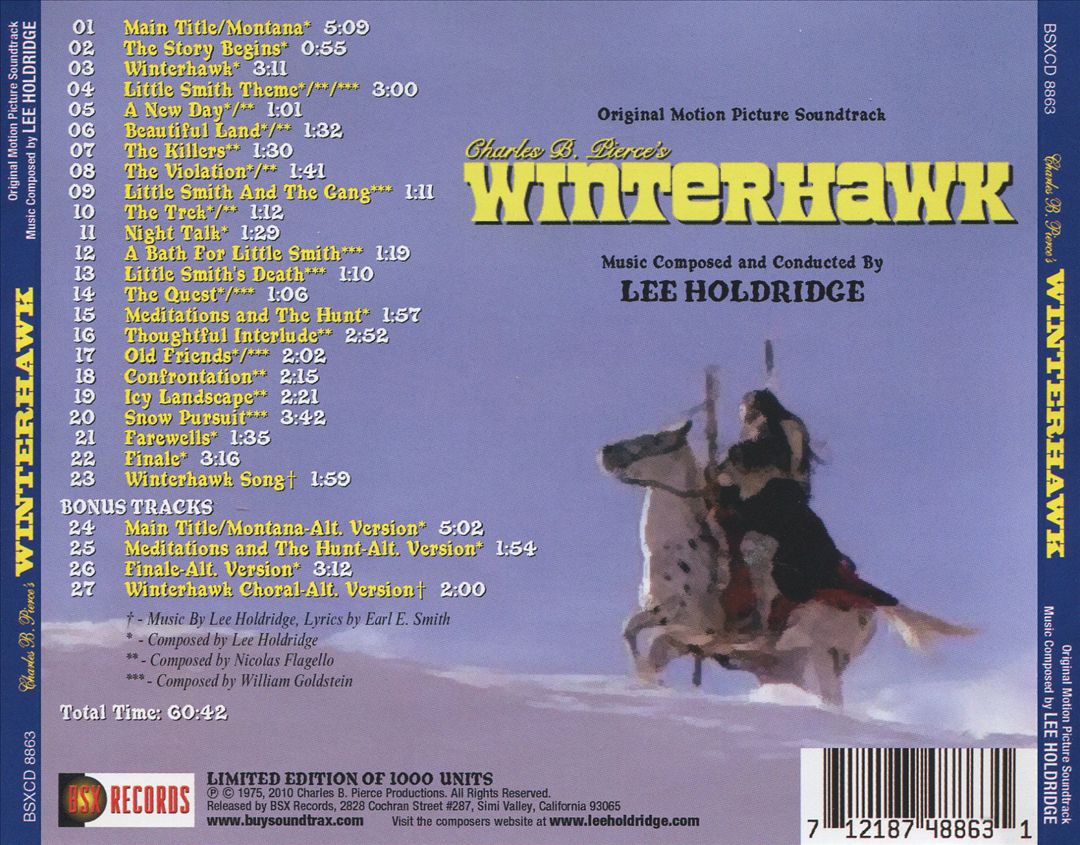 Winterhawk [Original Motion Picture Soundtrack] cover art