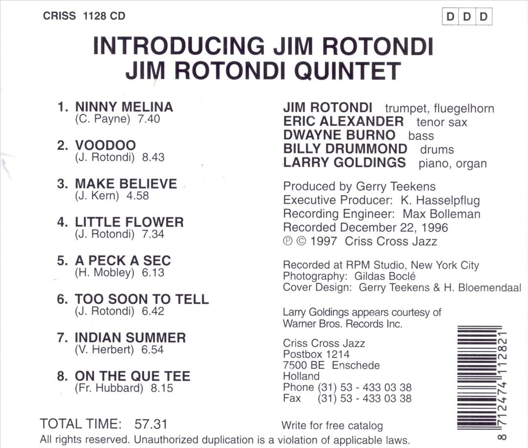 Introducing Jim Rotondi cover art