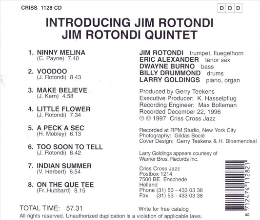 Introducing Jim Rotondi cover art