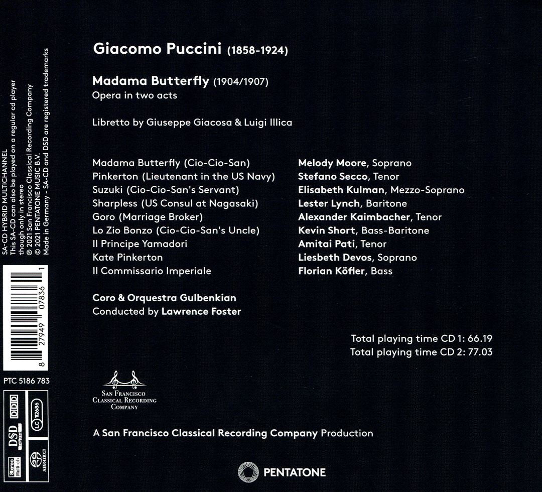 Puccini: Madama Butterfly cover art