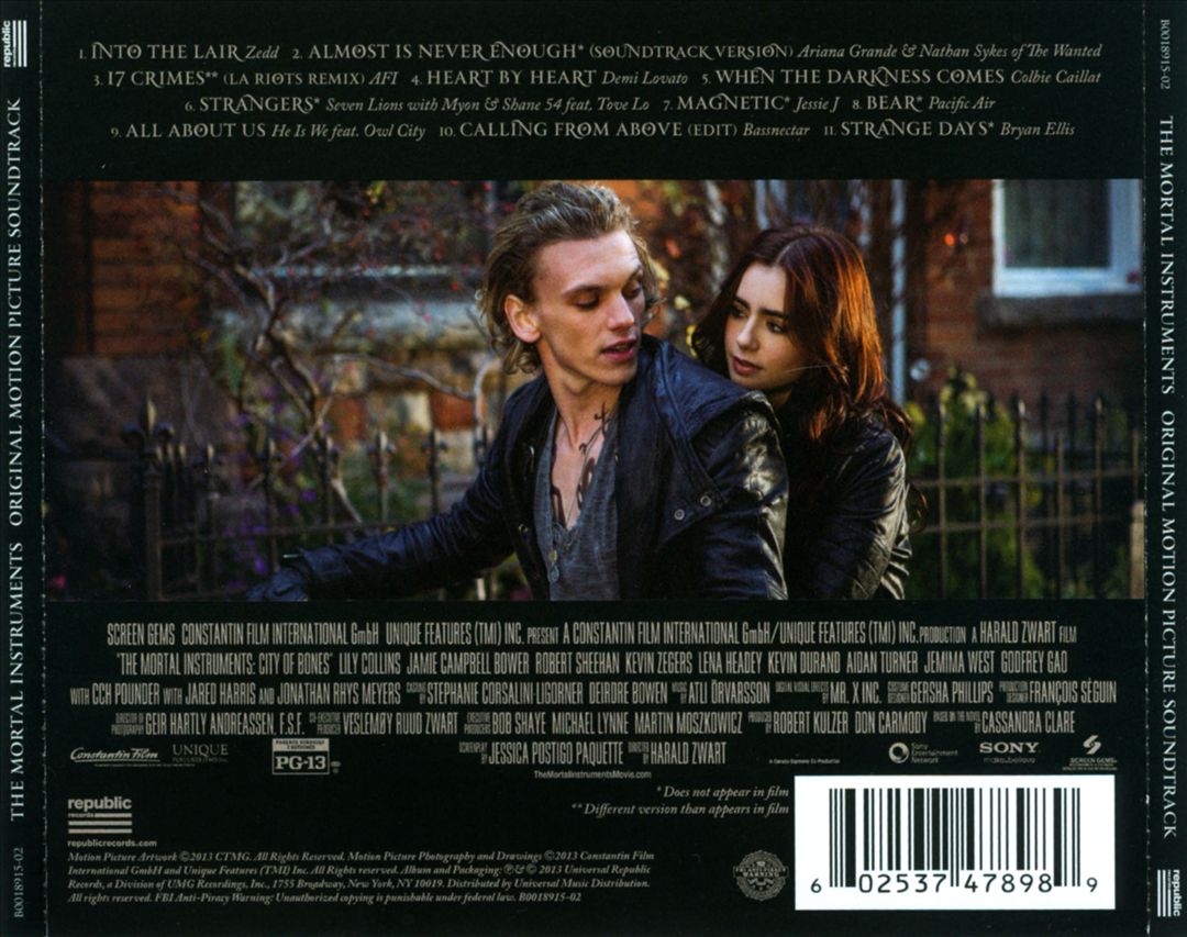 Mortal Instruments: City of Bones [Original Soundtrack] cover art