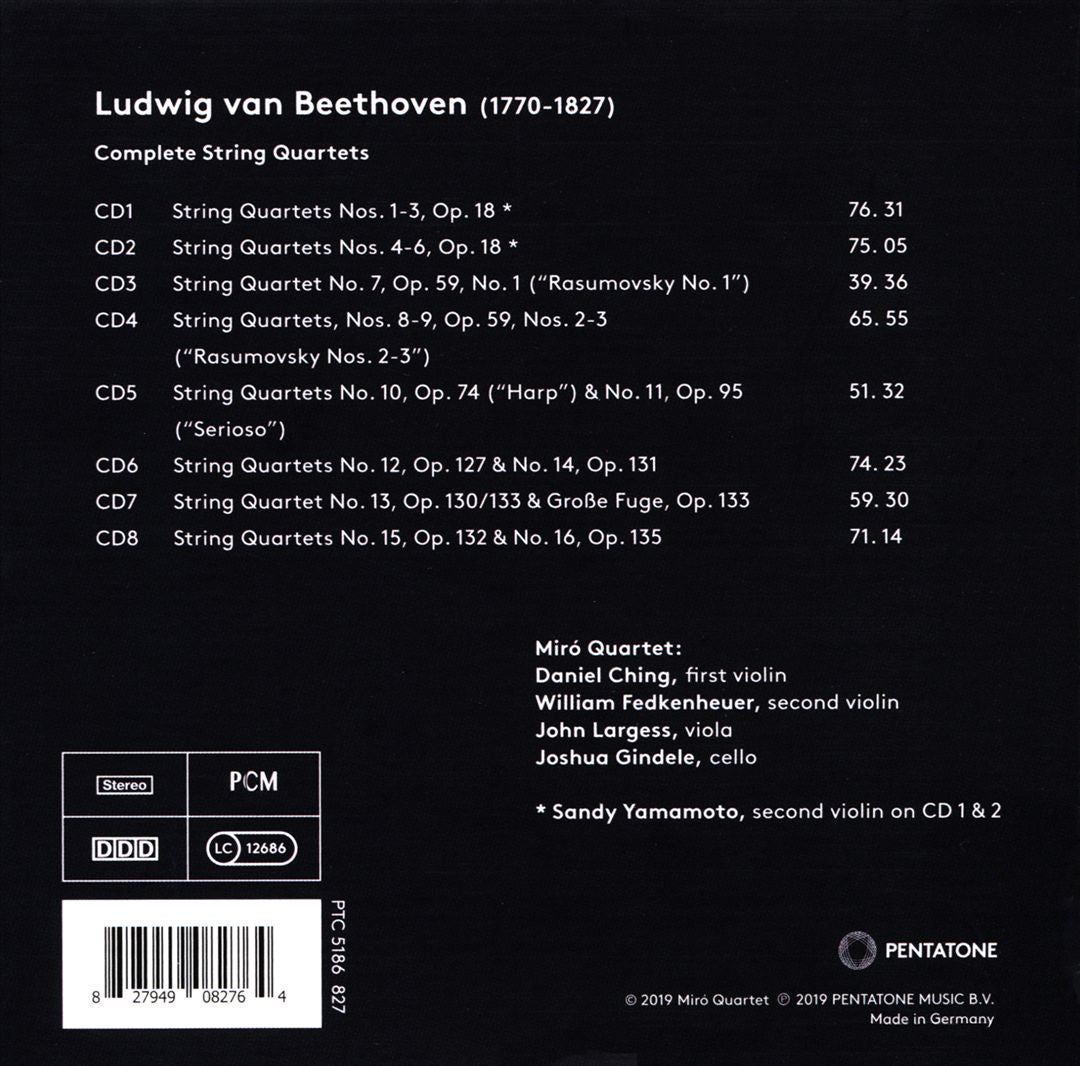 Beethoven: Complete String Quartets cover art