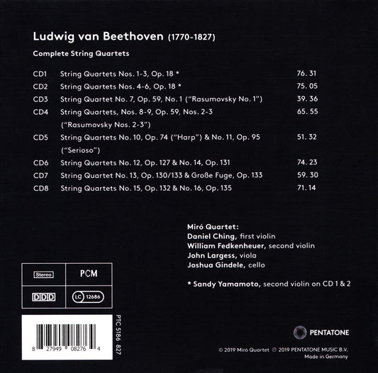 Beethoven: Complete String Quartets cover art