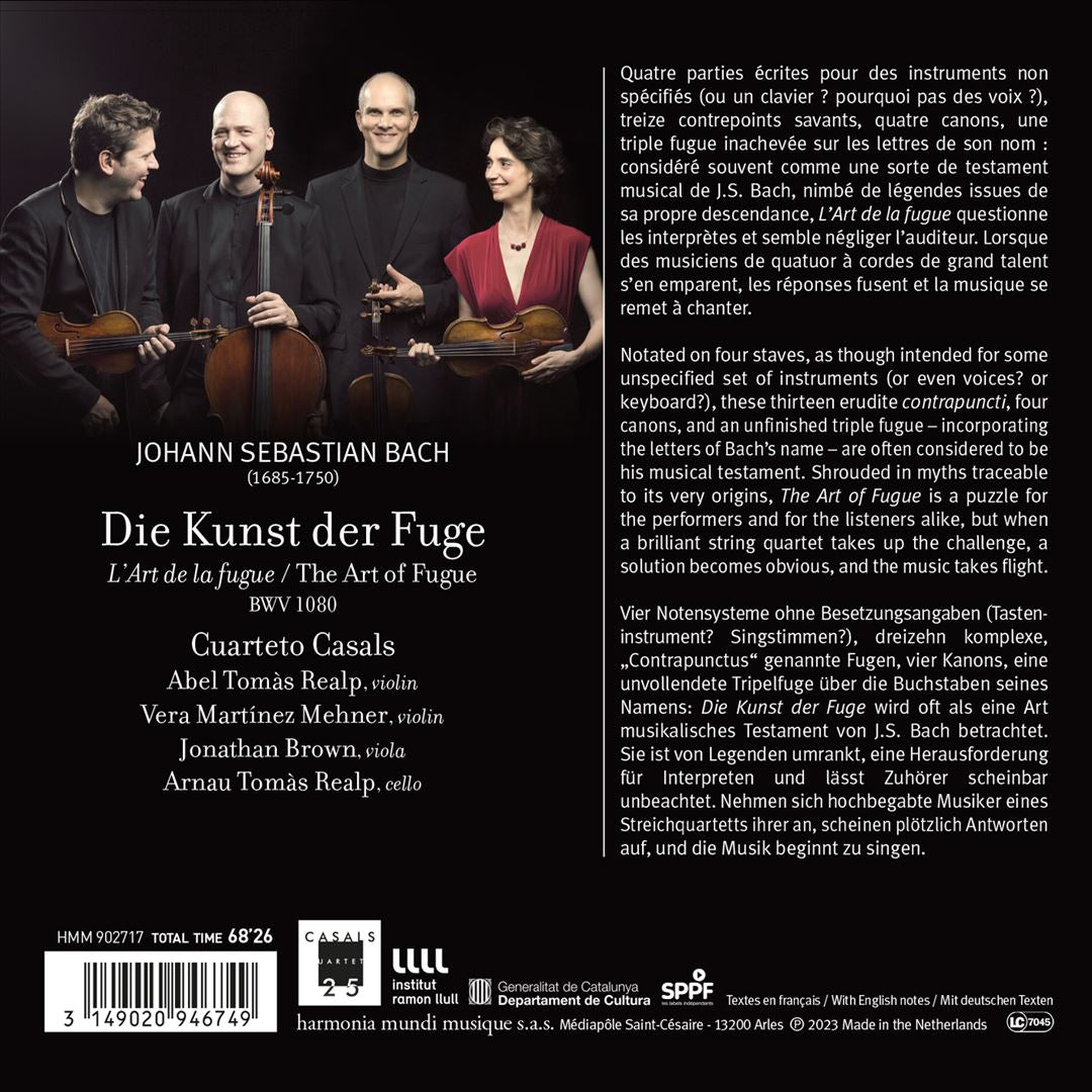 Johann Sebastian Bach: The Art of Fugue cover art
