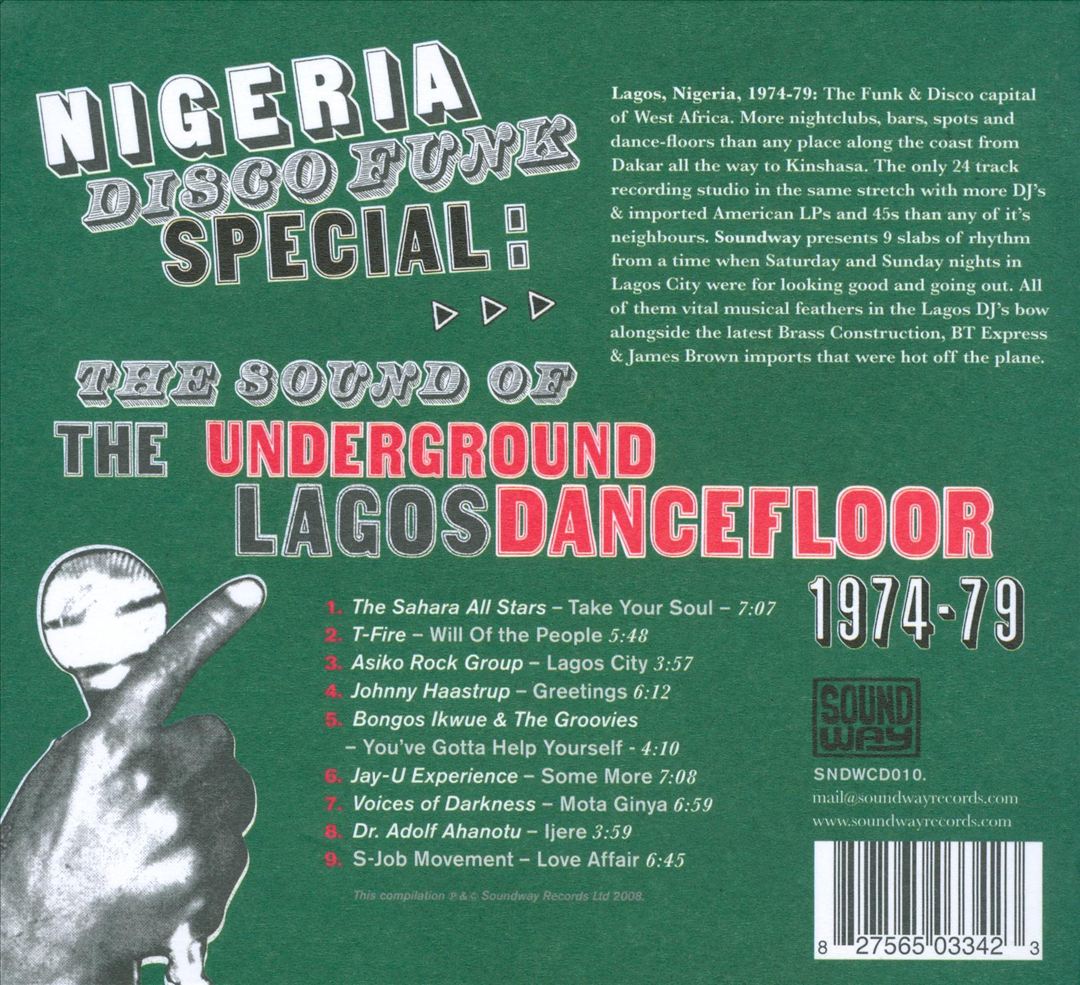Nigeria Disco Funk Special: Sound of the Underground Lagos Dancefloor 1974-1979 cover art