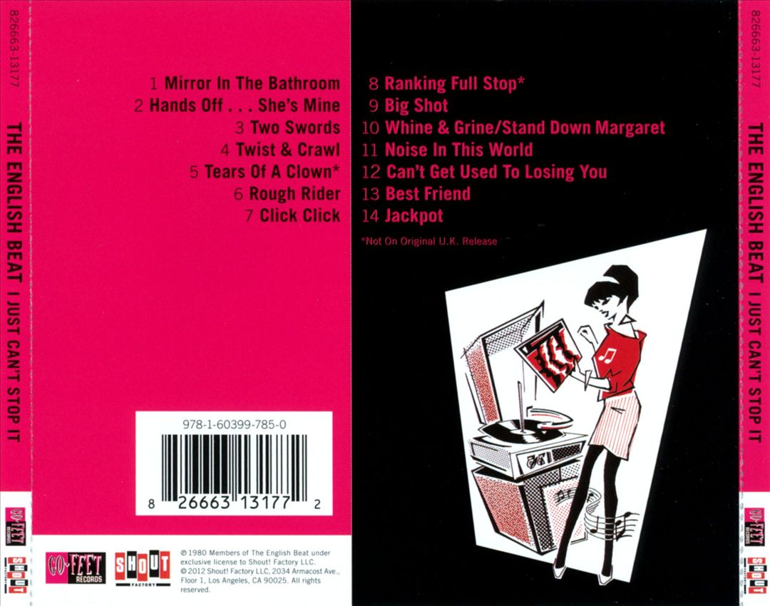 I Just Can't Stop It cover art