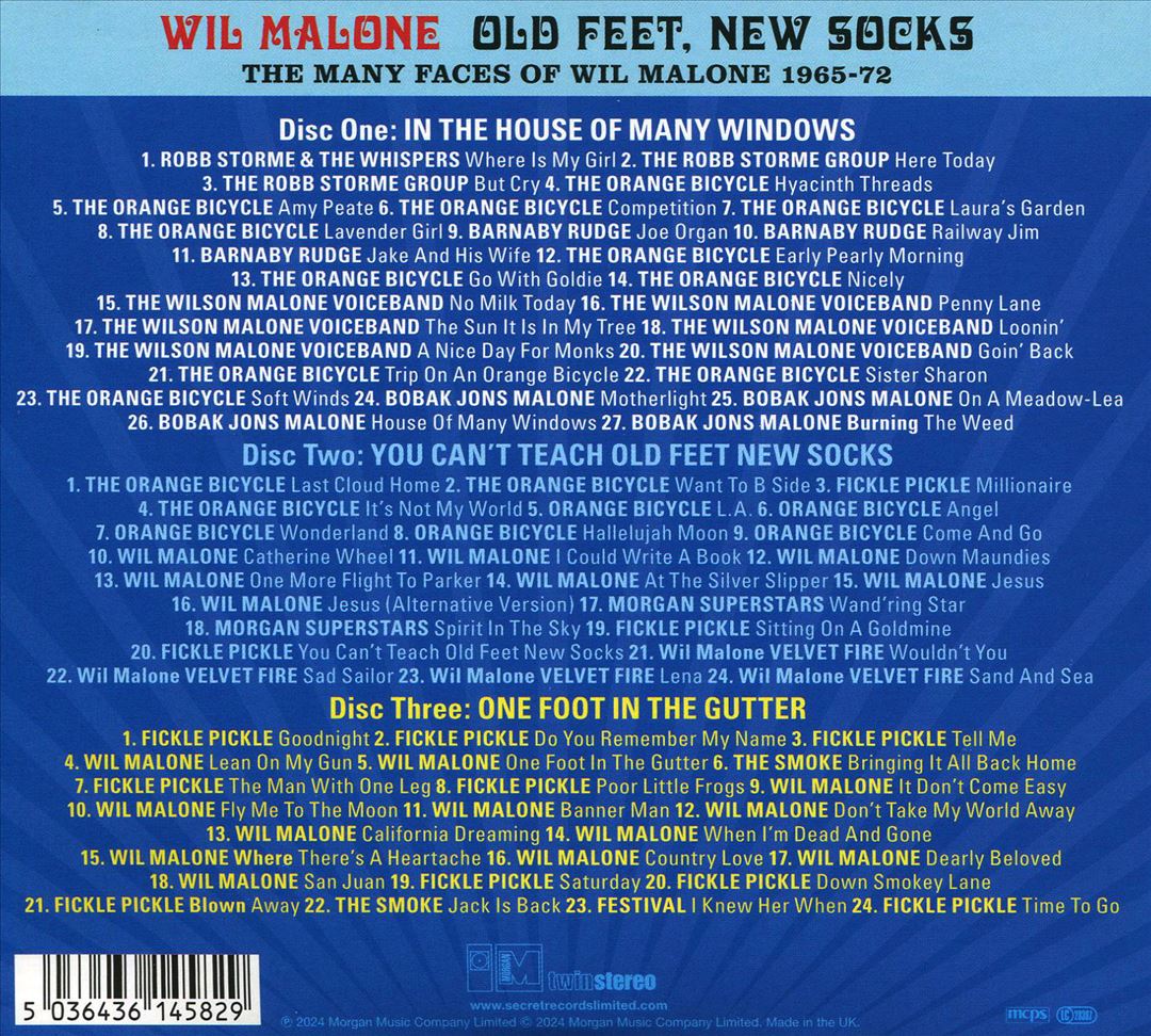 Old Feet, New Socks: The Many Faces of Wil Malone 1965-72 cover art