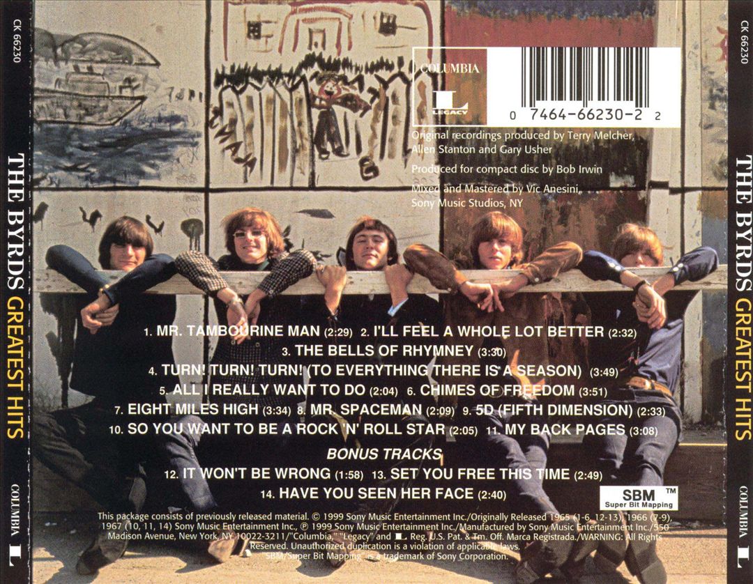 Byrds' Greatest Hits cover art
