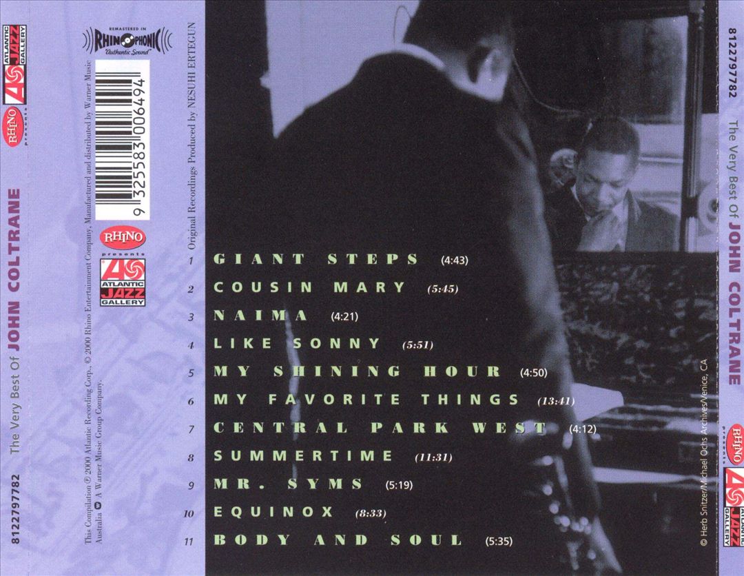 Very Best of John Coltrane [Rhino] cover art