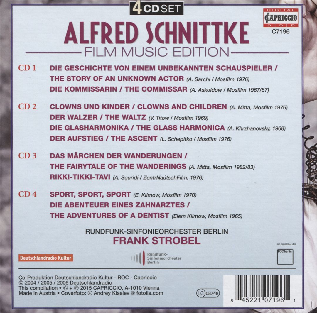 Alfred Schnittke: Film Music Edition cover art