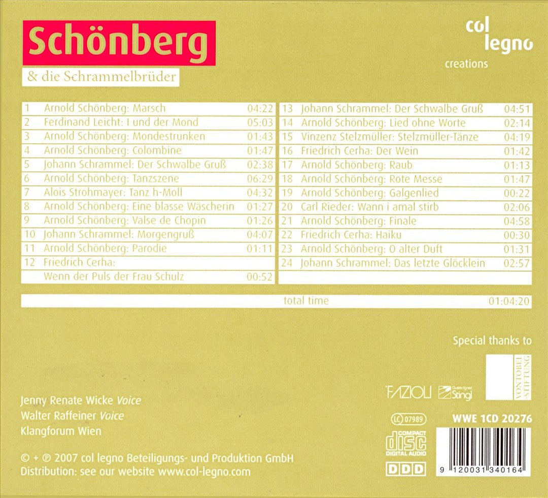 Schönberg und die Schrammelbrüder cover art
