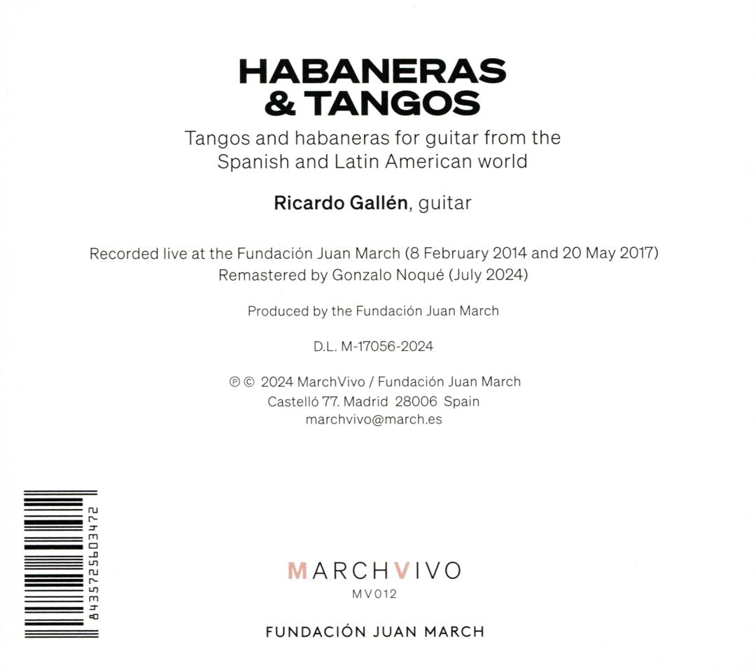 Habaneras & Tangos cover art