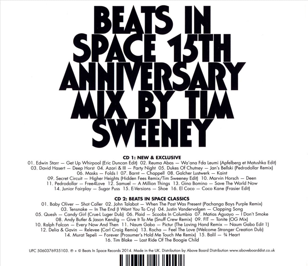 Beats In Space: 15th Anniversary Mix cover art