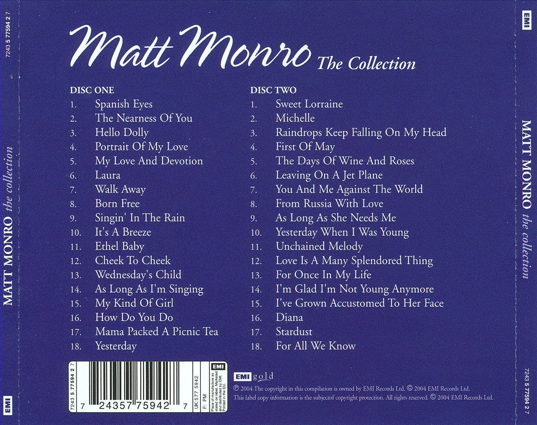 Matt Monro Collection cover art