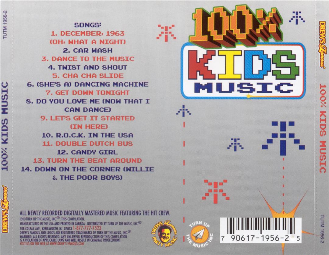 Drew's Famous: 100% Kids Music cover art