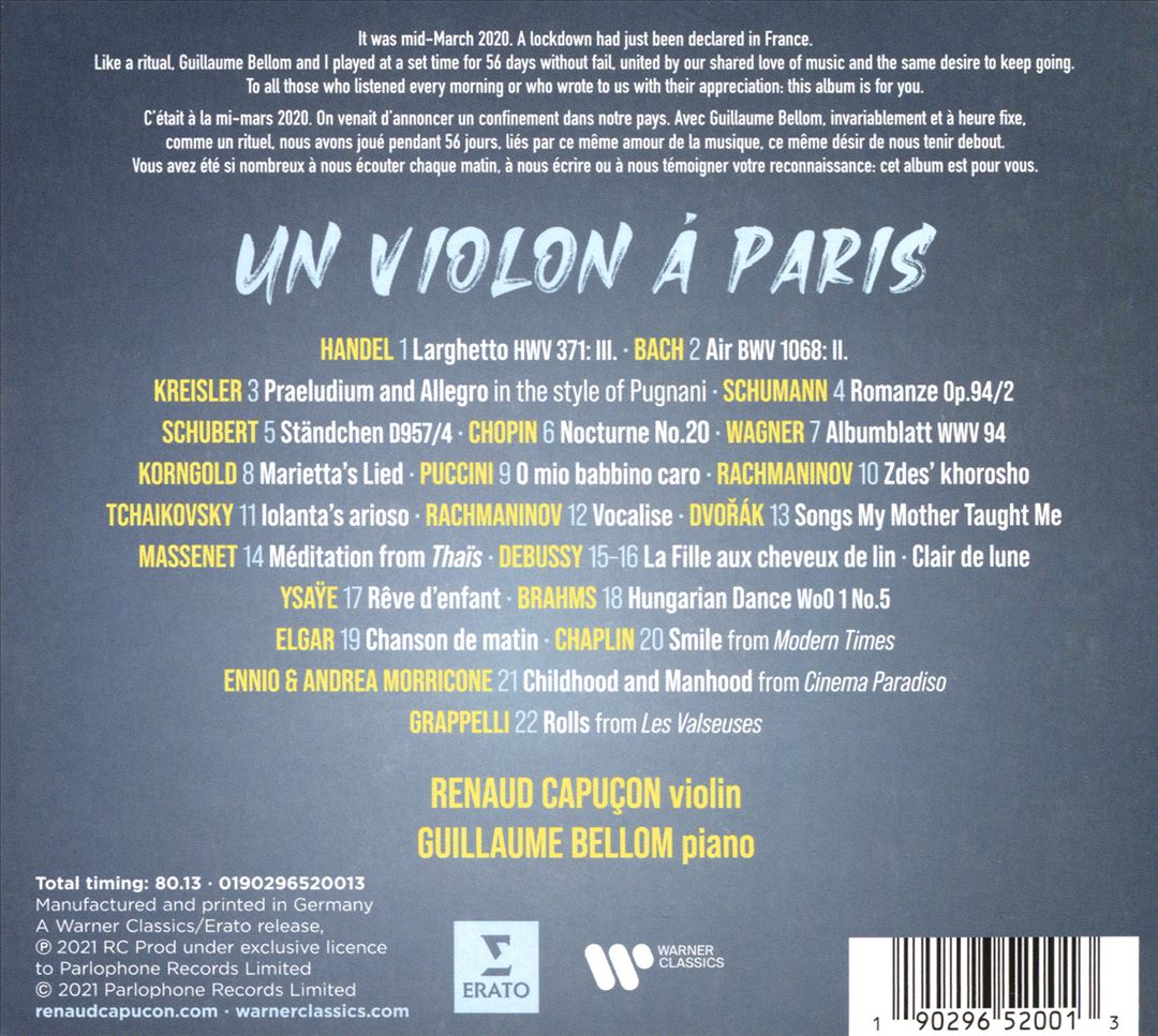Violon à Paris cover art
