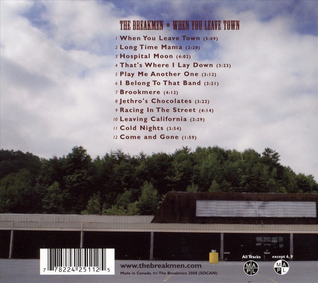 When You Leave Town cover art