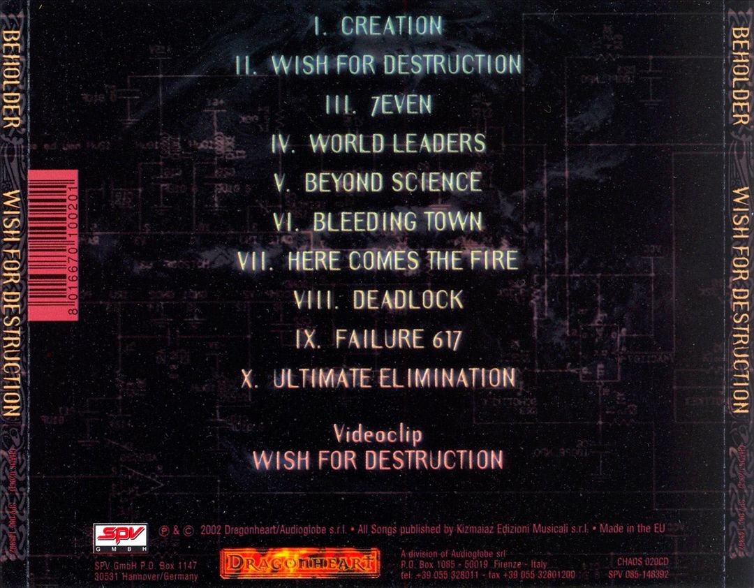 Wish for Destruction cover art