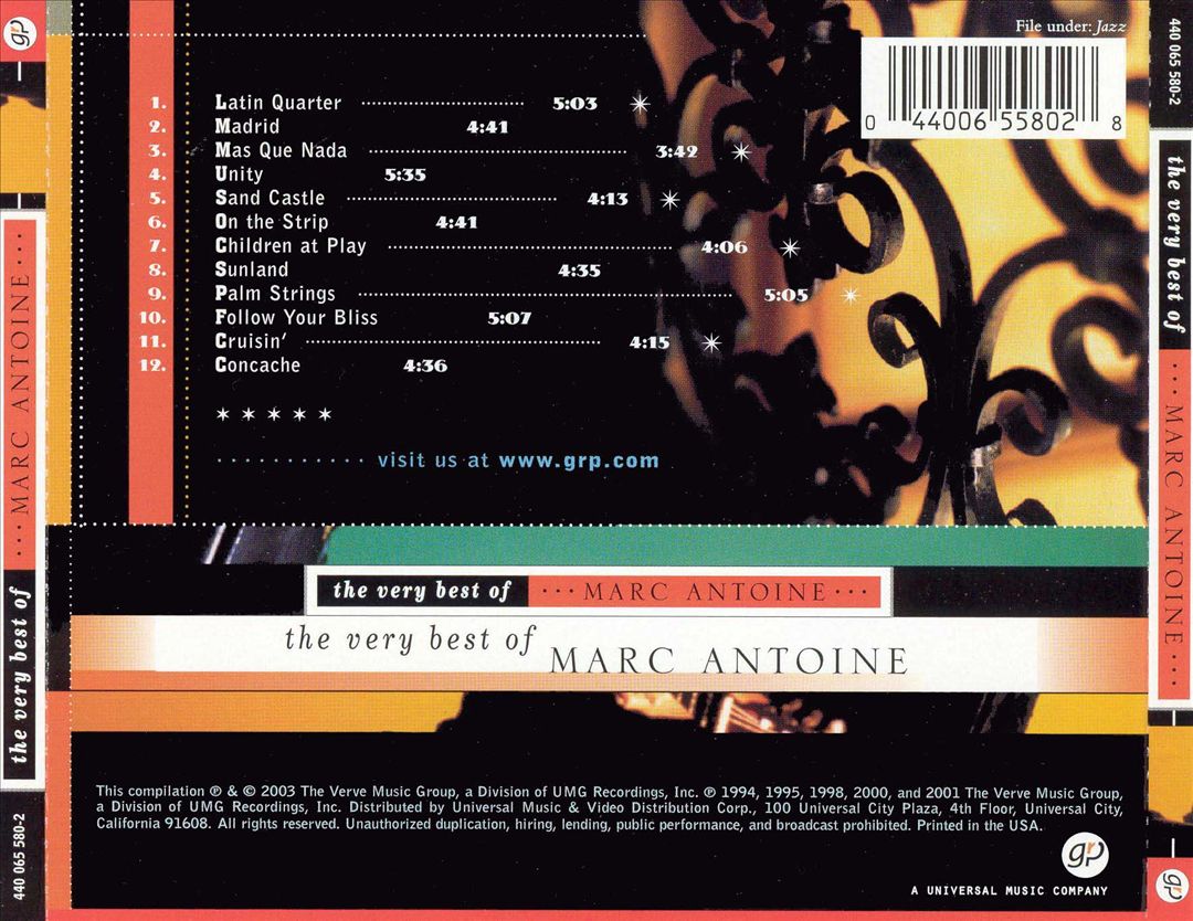Very Best of Marc Antoine cover art