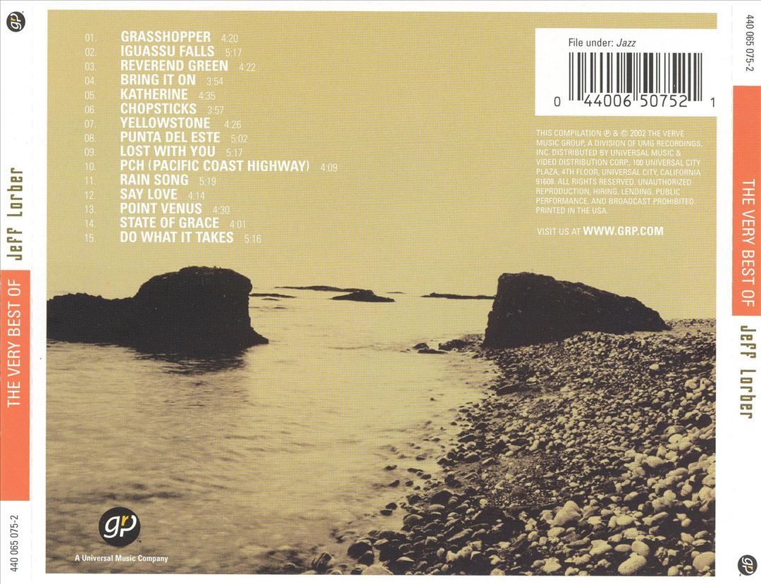 Very Best of Jeff Lorber cover art