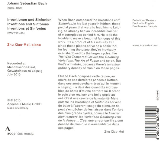J.S. Bach: Inventions and Sinfonias cover art